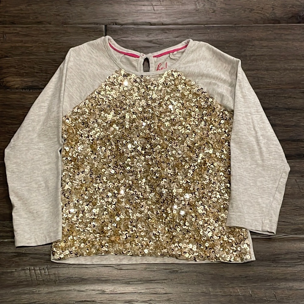 Boden 3-4 year Gold Sequins - New Year’s Eve